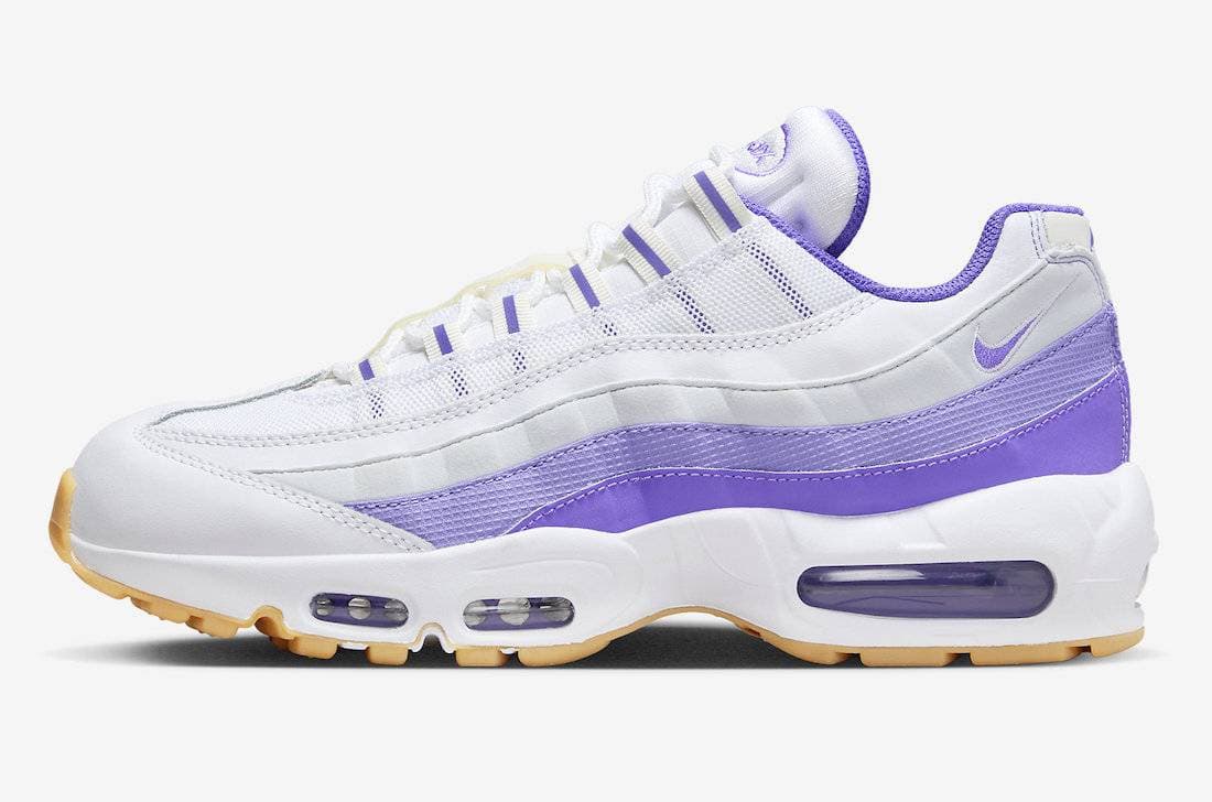 Nike Air Max 95 White Purple Gum Nike release photo
