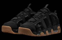 Nike Air More Uptempo Low Black / Gum release thumbnail 2