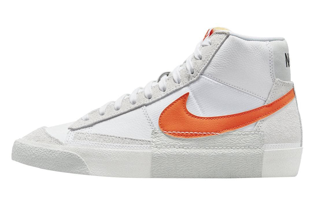 Nike Blazer Mid Pro Club White Orange Nike release photo