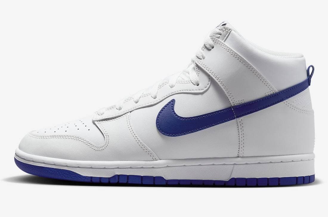 Nike Dunk High White Concord Nike release photo