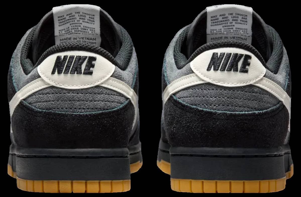 Nike Dunk Low Black / Grey / Gum release photo 5