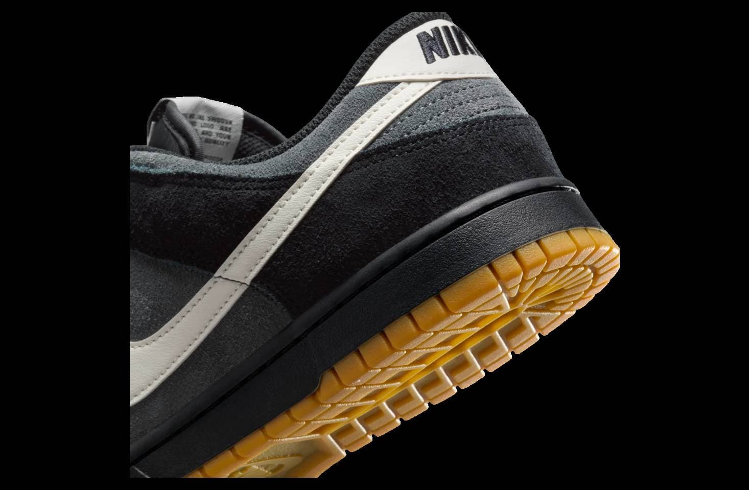 Nike Dunk Low Black / Grey / Gum release photo 8