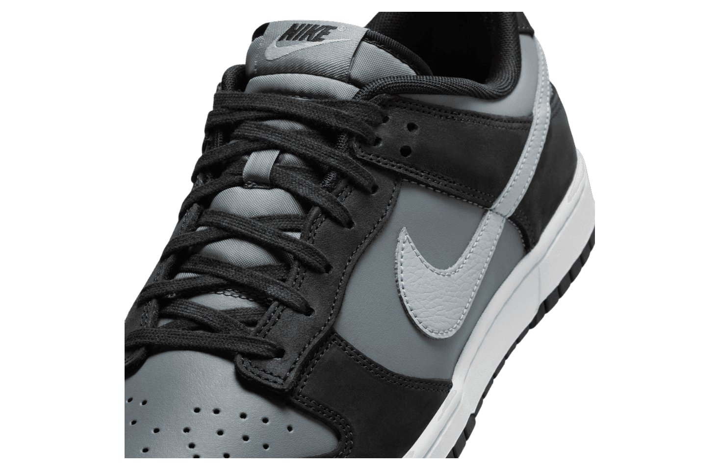 Nike Dunk Low Black / Light Smoke Grey release photo 3