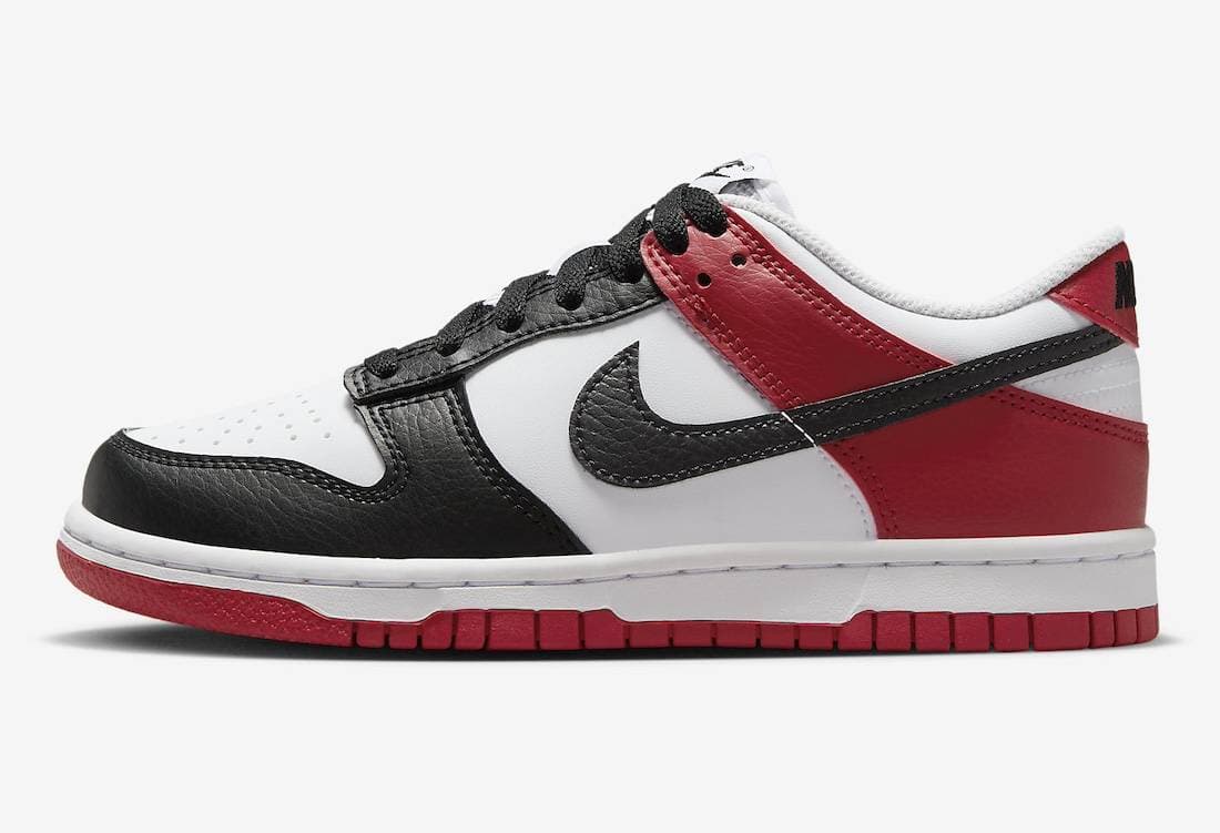 Nike Dunk Low GS Black Toe Nike release photo