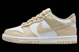 Nike Dunk Low GS Desert Khaki / Pure Platinum release thumbnail 1