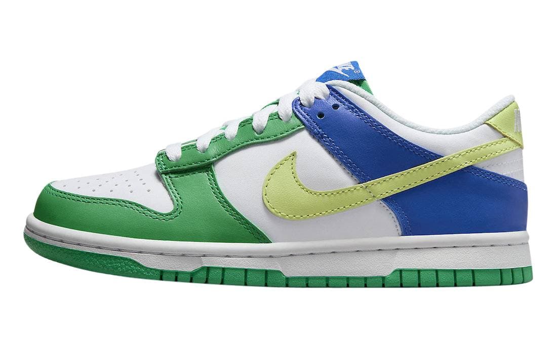 Nike Dunk Low GS Green Blue Nike release photo