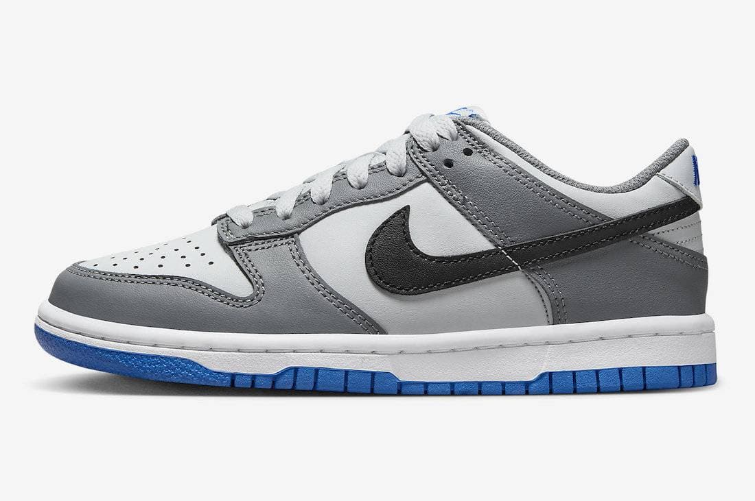 Nike Dunk Low GS Grey Blue Nike release photo