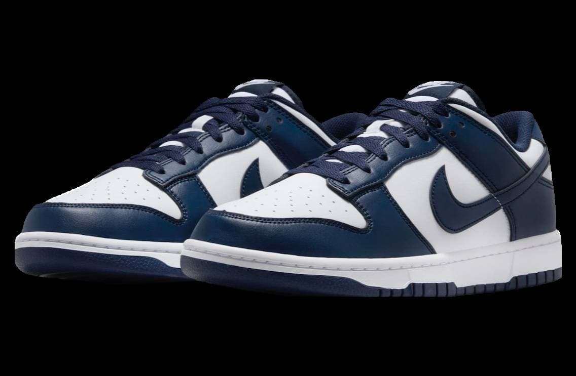 Nike Dunk Low White / Midnight Navy release photo 2