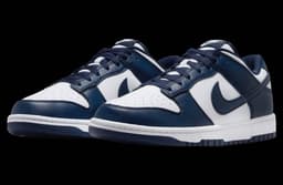 Nike Dunk Low White / Midnight Navy release thumbnail 2