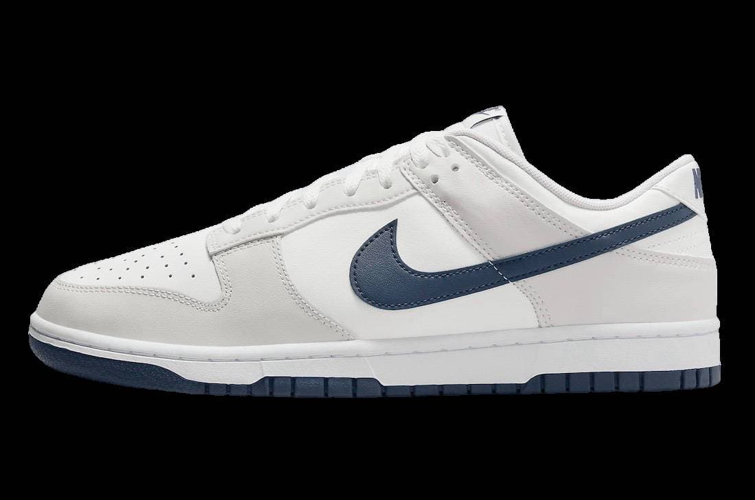 Nike Dunk Low White Midnight Navy Nike release photo