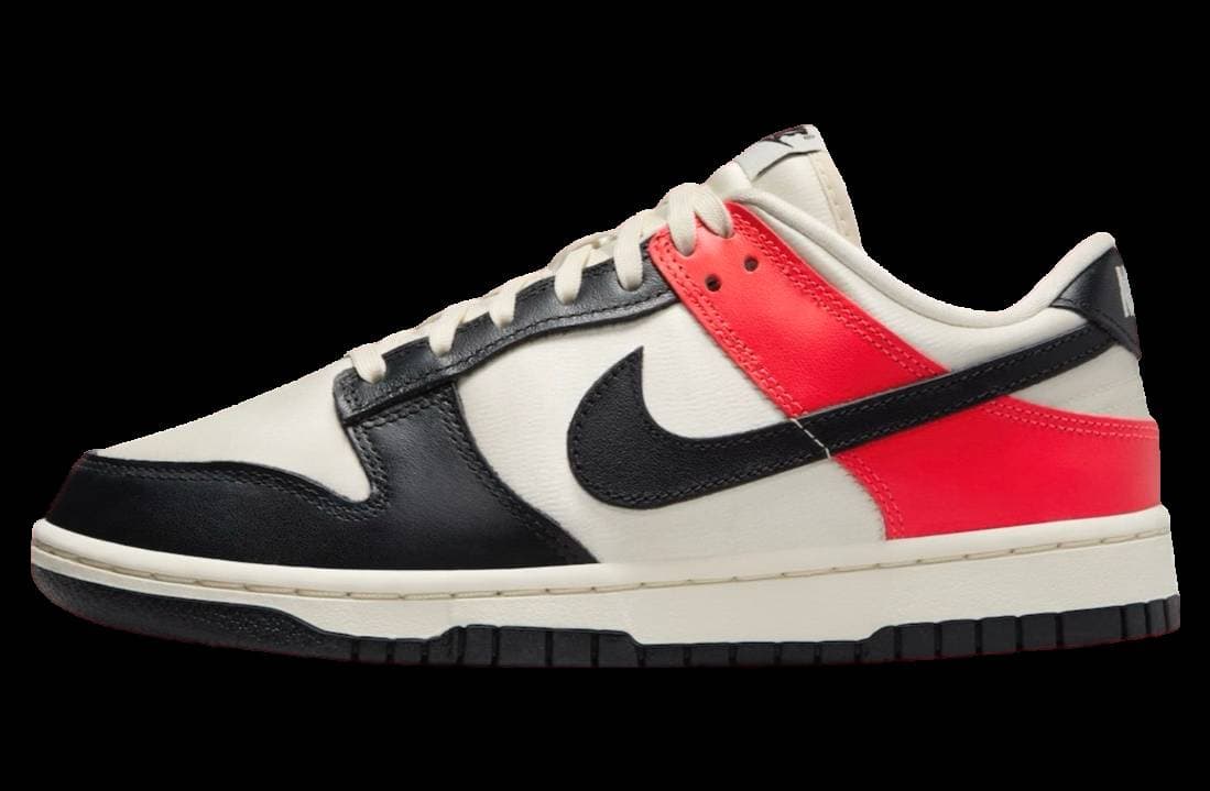 Nike Dunk Low WMNS Black Toe / Bright Crimson Nike release photo