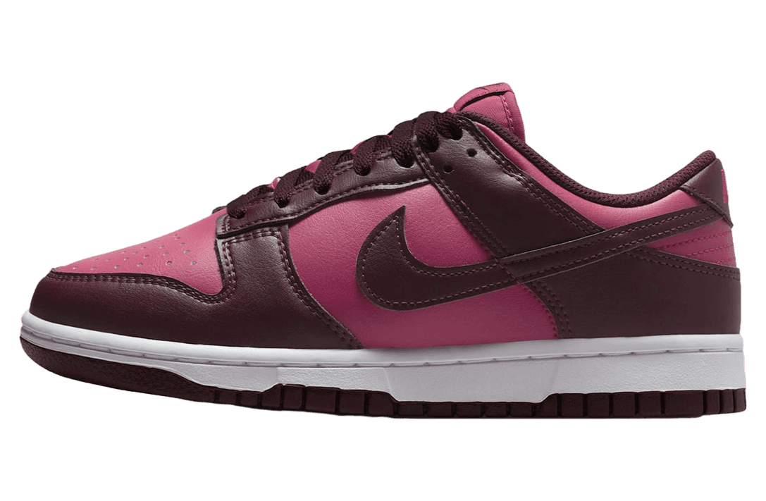 Nike Dunk Low WMNS Maroon Pink Nike release photo