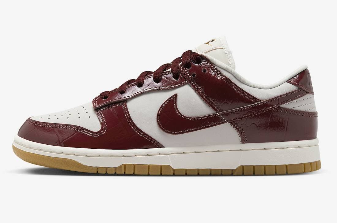Nike Dunk Low WMNS Team Red Croc Nike release photo