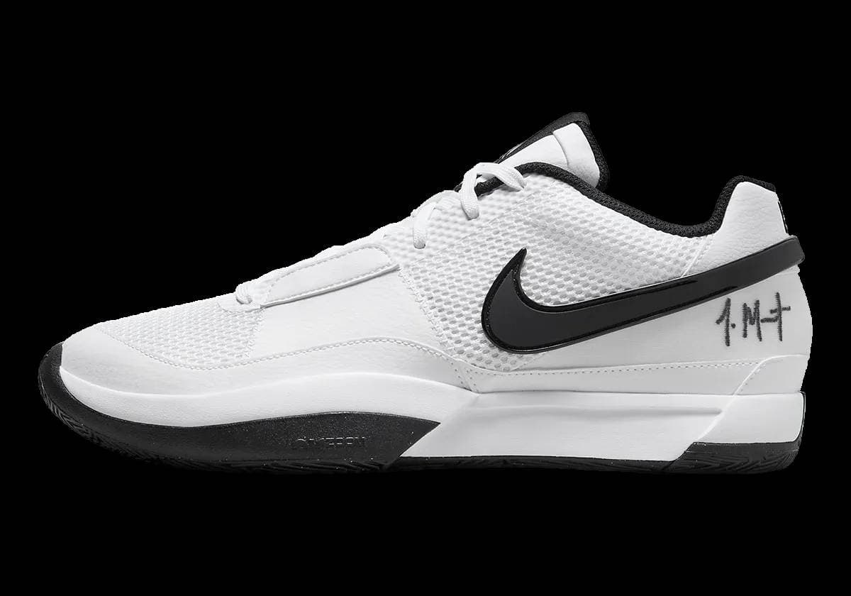 Nike Ja 1 Team Bank White Black Nike release photo