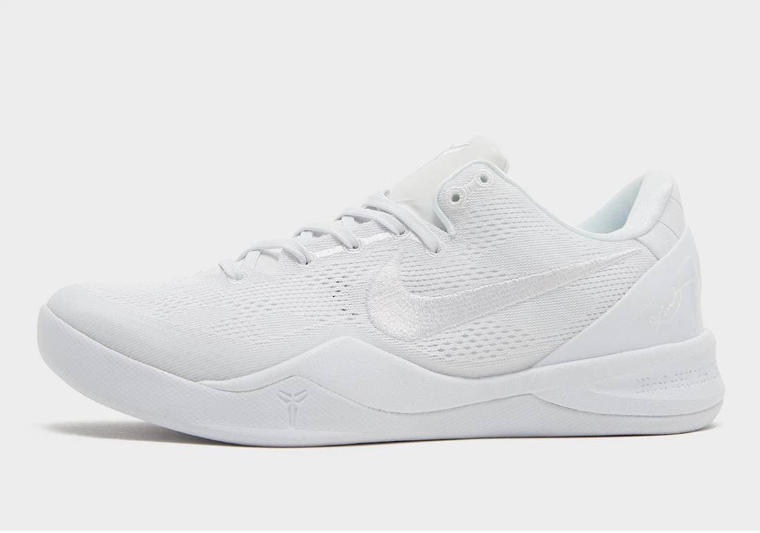 Nike Kobe 8 Protro Triple White Nike release photo