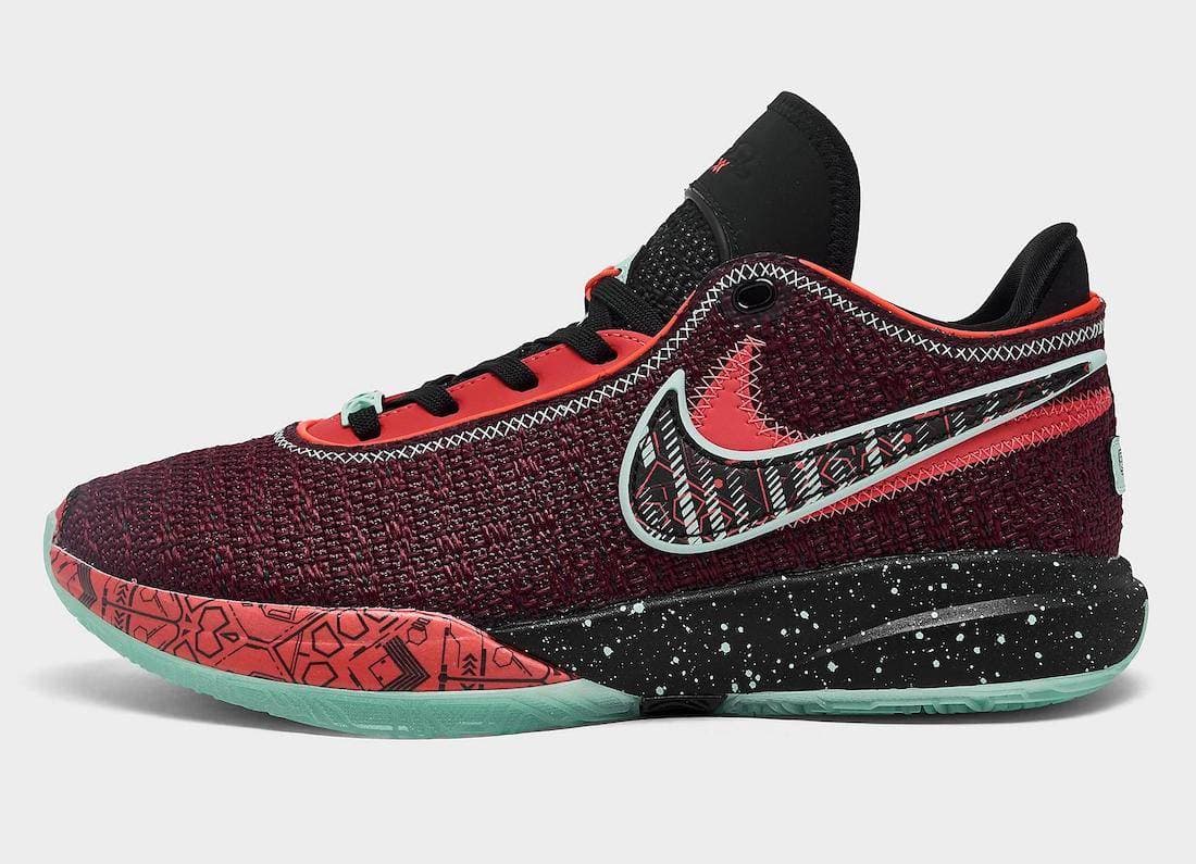 Nike LeBron 20 GS Night Maroon Nike release photo