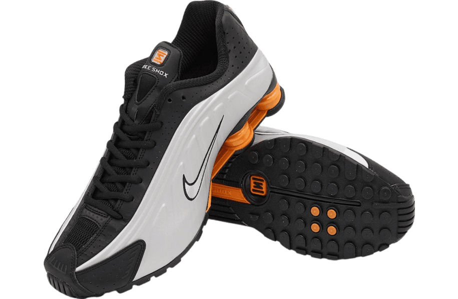 Nike Shox R4 Black / Bright Mandarin release photo 2