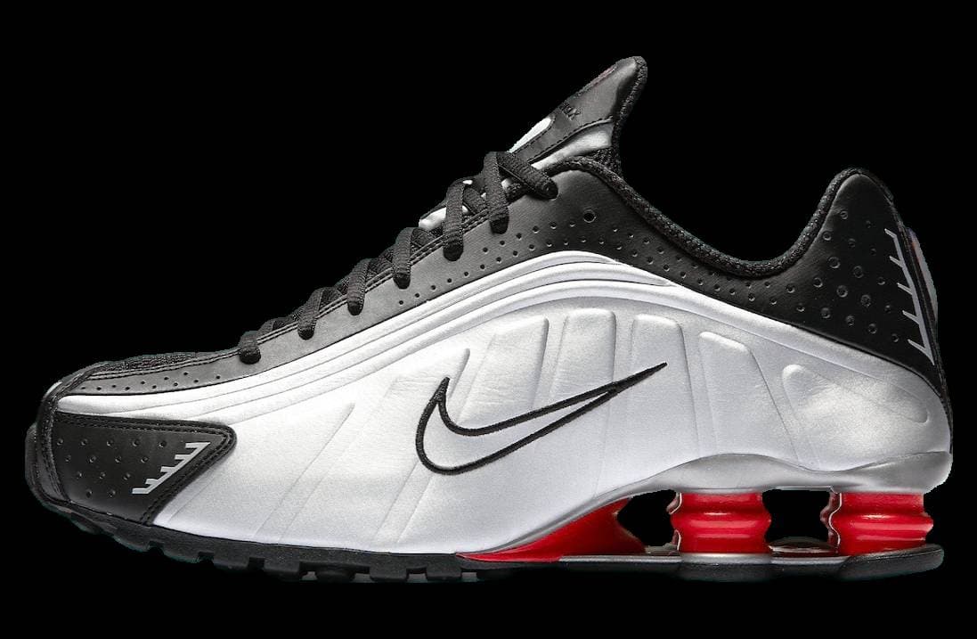 Nike Shox R4 OG Black Metallic Silver Nike release photo