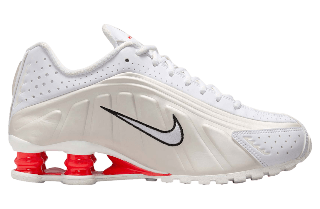 Nike Shox R4 Sail / Crimson release photo 3