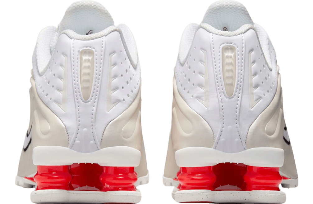 Nike Shox R4 Sail / Crimson release photo 5