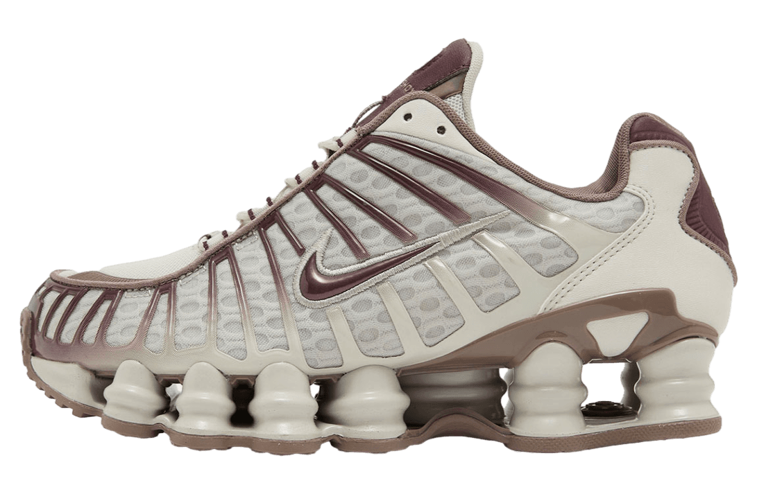 Nike Shox TL WMNS Light Bone / Burgundy Crush Nike release photo
