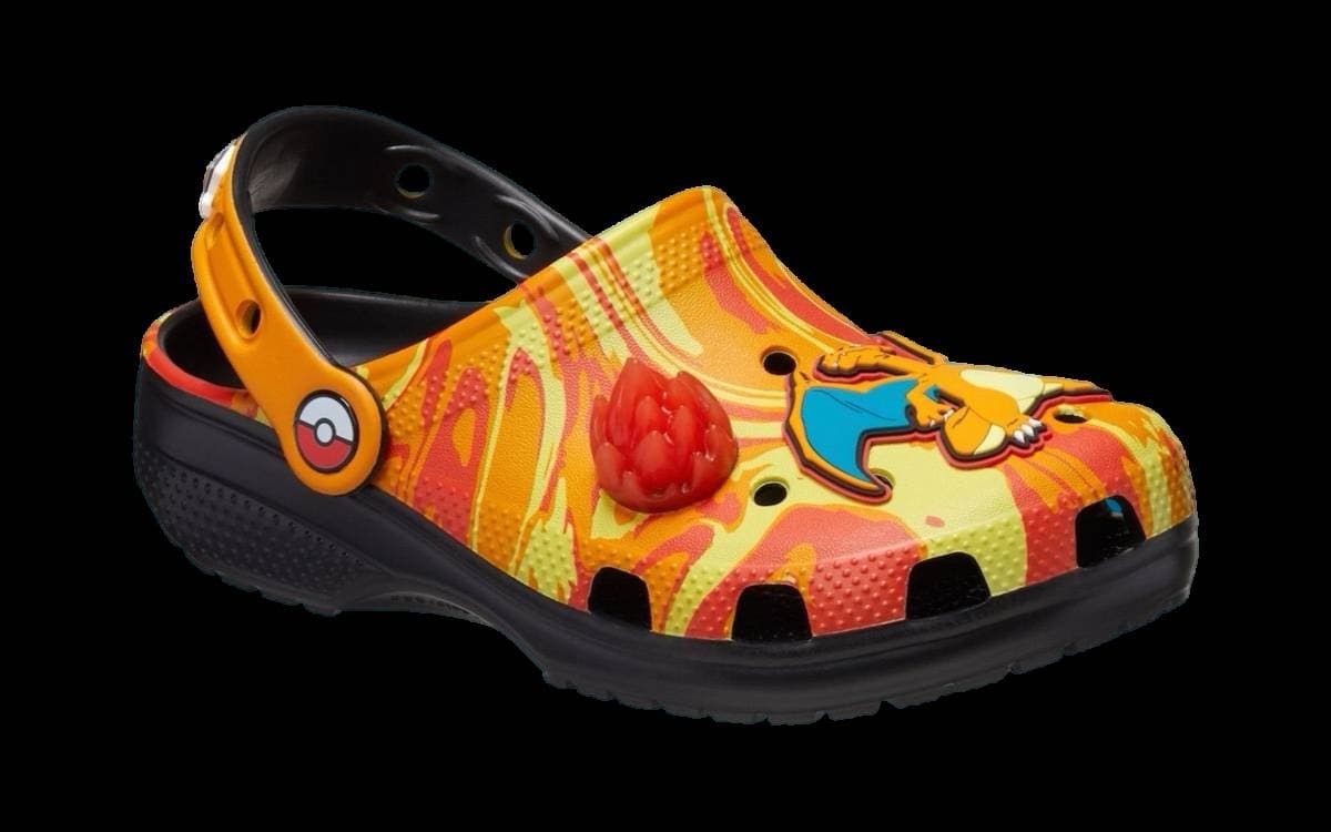 Pokémon x Crocs Classic Clog Charizard release photo