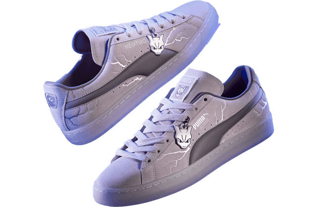PUMA x Pokémon Mewtwo Suede Puma release photo