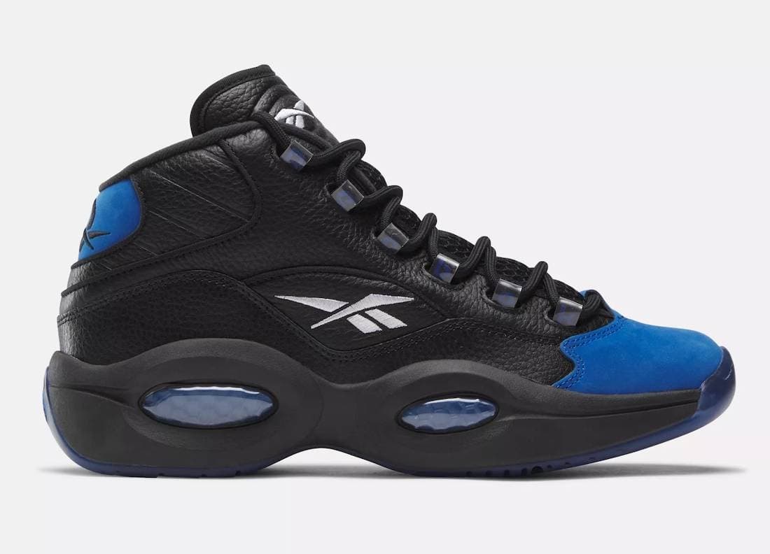 Reebok Question Mid Black & Blue release photo