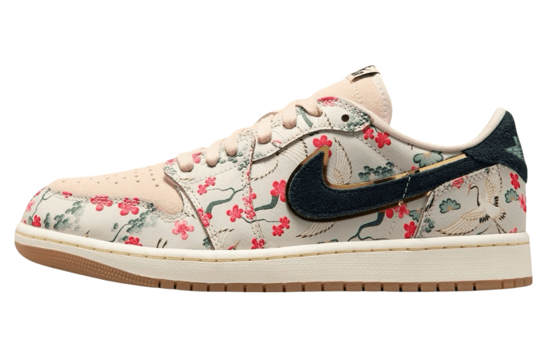 Rui Hachimura x Air Jordan 1 Low OG Cranes Jordan release photo