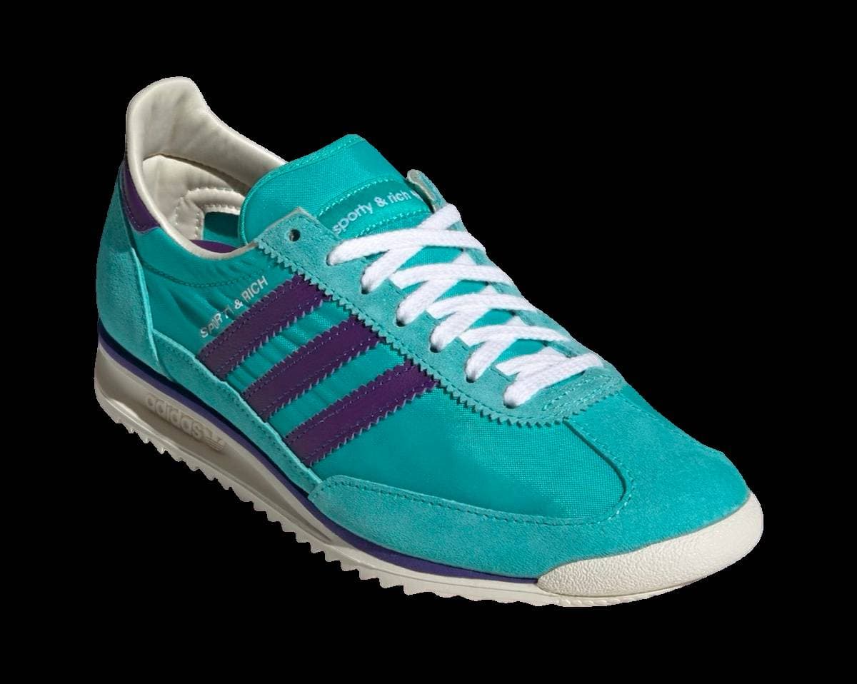 Sporty & Rich x adidas SL 72 Mint Rush release photo 2
