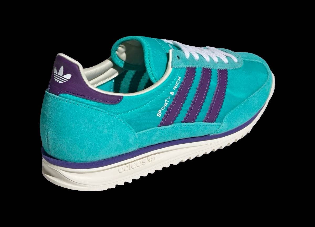 Sporty & Rich x adidas SL 72 Mint Rush release photo 3
