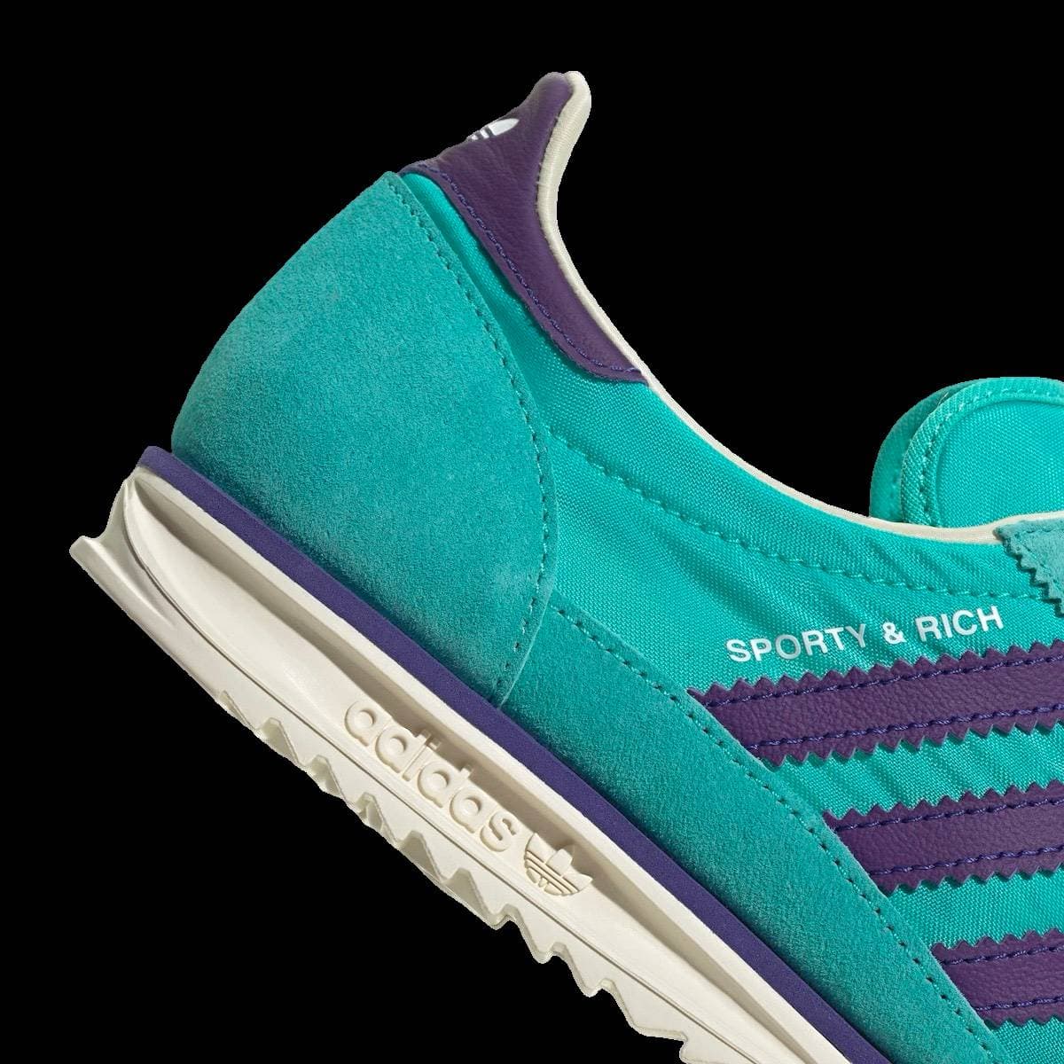 Sporty & Rich x adidas SL 72 Mint Rush release photo 7