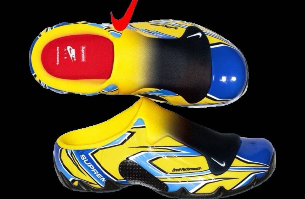 Supreme x Nike Clogposite Opti Yellow Nike release photo