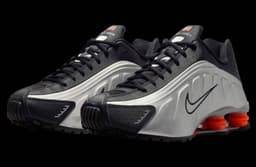 The Nike Shox R4 Metallic Silver / Red release thumbnail 4