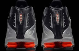 The Nike Shox R4 Metallic Silver / Red release thumbnail 6