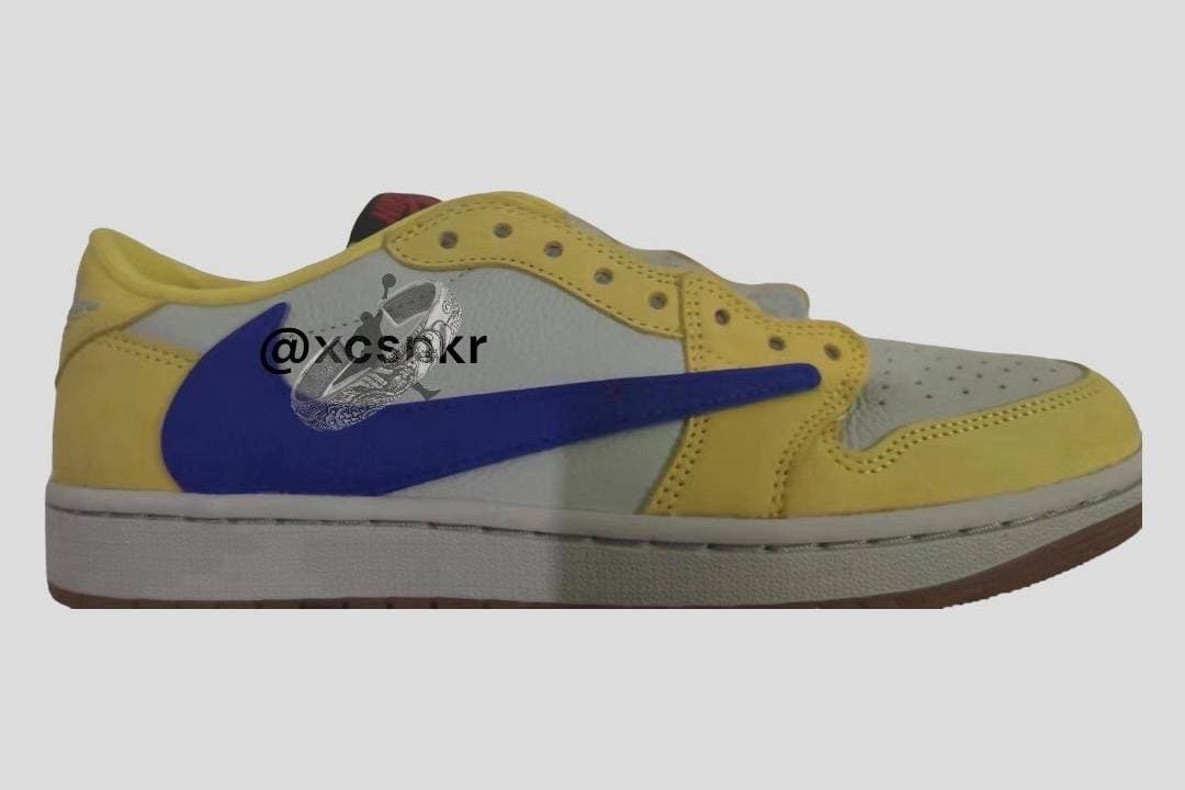 Travis Scott x Air Jordan 1 Low OG “Canary” Jordan release photo
