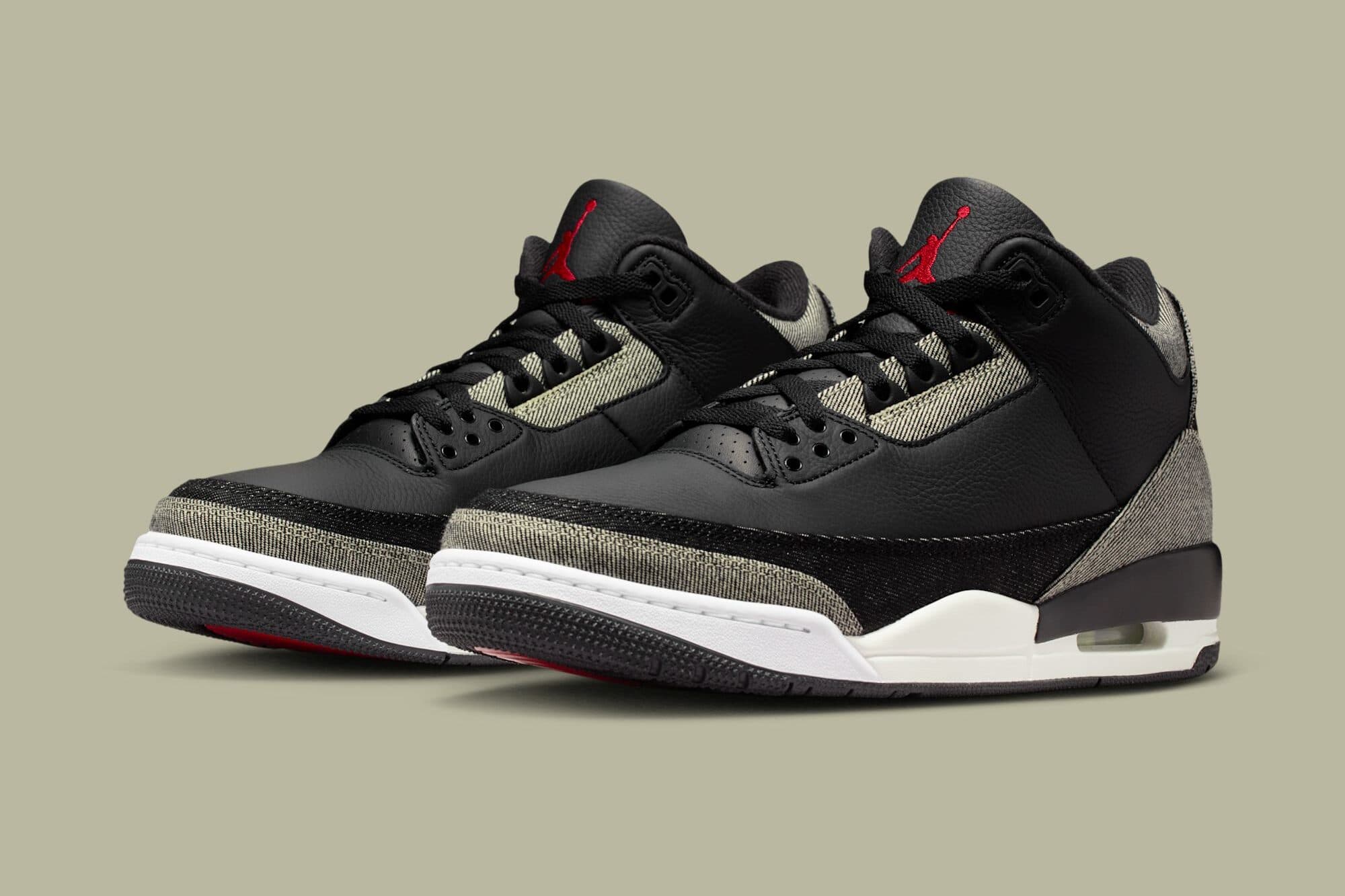 Levi's x Air Jordan 3 SP "Black Denim" Jordan release photo