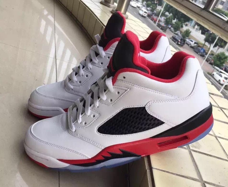 Air Jordan 5 Low “Fire Red” release photo 3