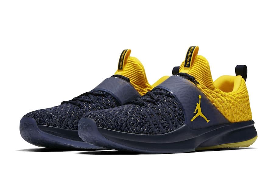Jordan Trainer 2 Flyknit “Michigan” release photo 1