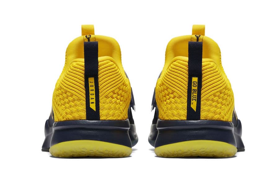 Jordan Trainer 2 Flyknit “Michigan” release photo 4