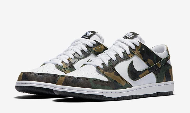 Nike SB Dunk Low Pro “Camo” Nike release photo