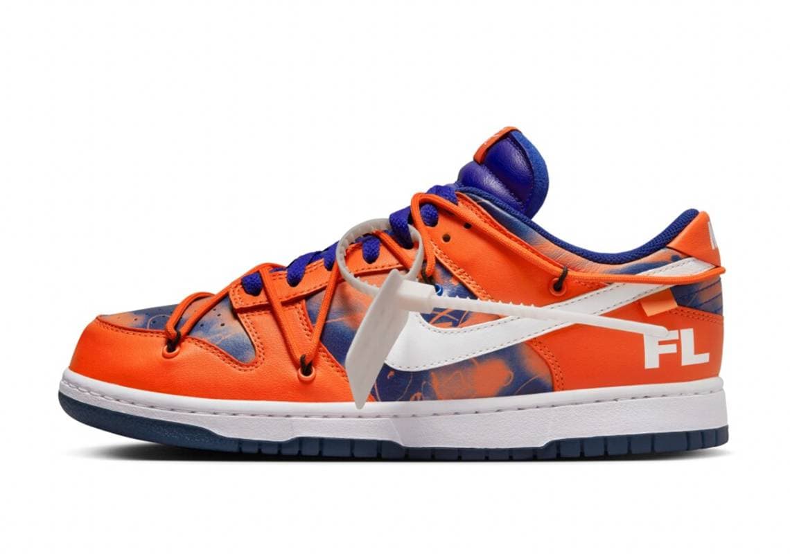 Futura x Off-White x Nike Dunk Low "Syracuse" release photo 2