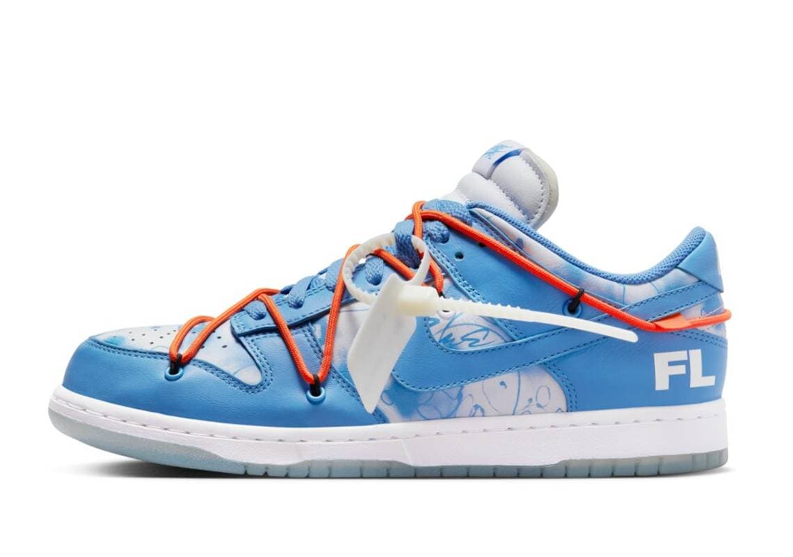 Futura x Off-White x Nike Dunk Low "Syracuse" Nike release photo