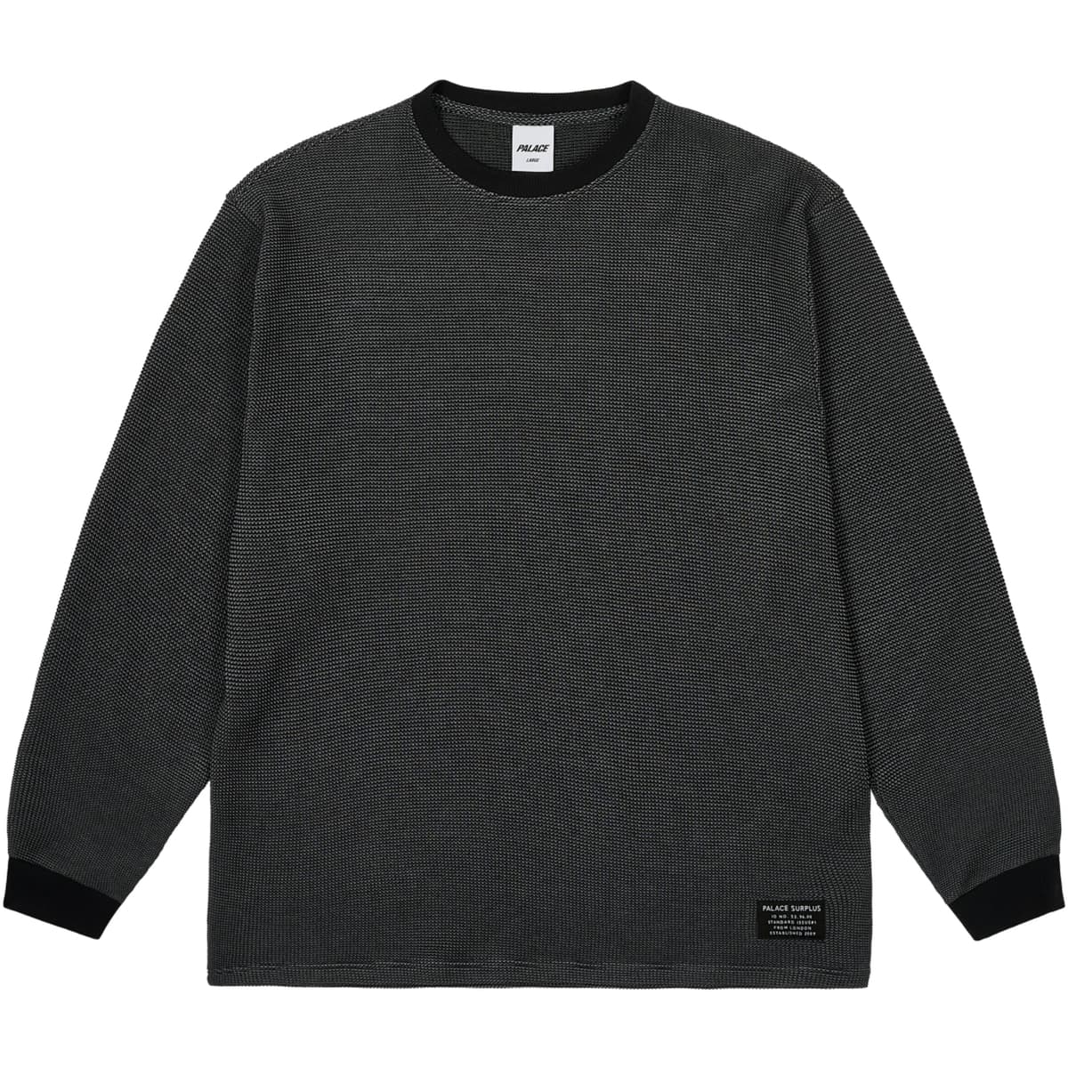 2-tone Waffle Longsleeve Black release photo