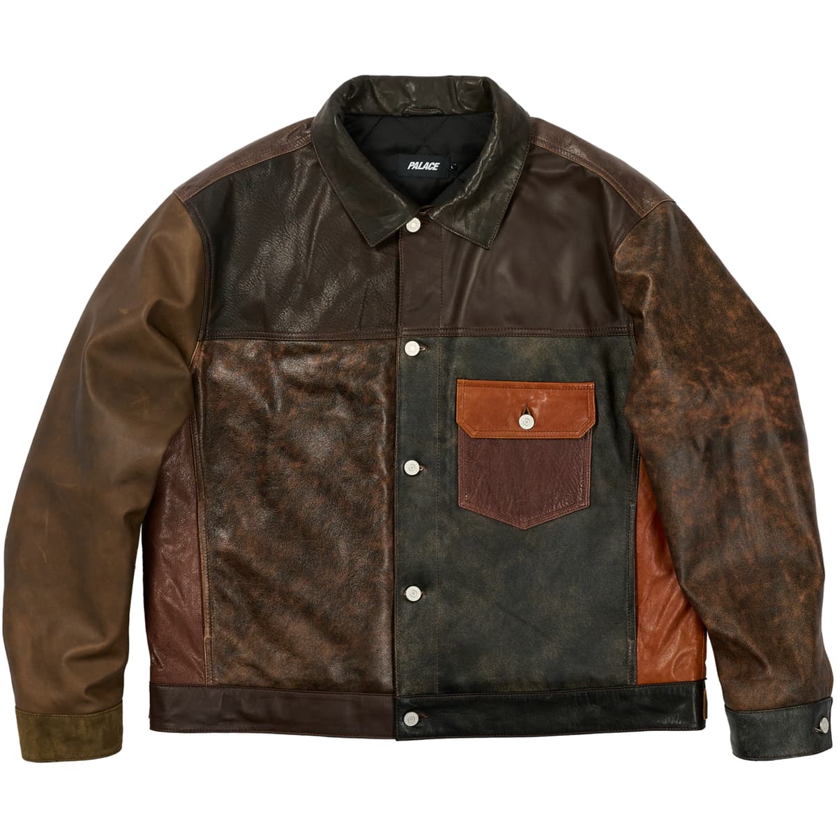 Patchy Leather Jacket Multi release photo