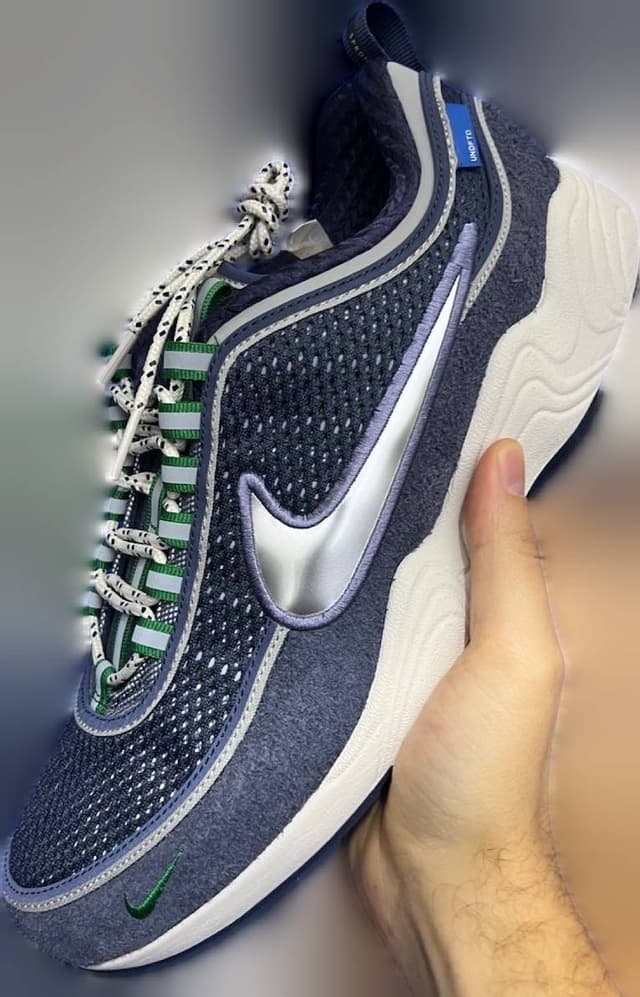 Undefeated x Nike Air Zoom Spiridon Thunder Blue Nike release photo