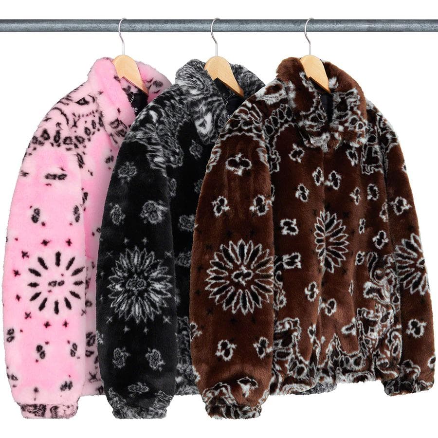 Supreme Bandana Faux Fur Bomber Jacket release photo 2