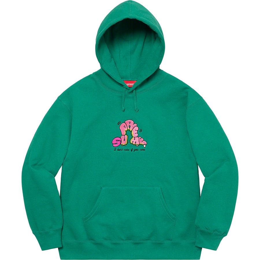 Supreme Don't Care Hooded Sweatshirt release photo 1