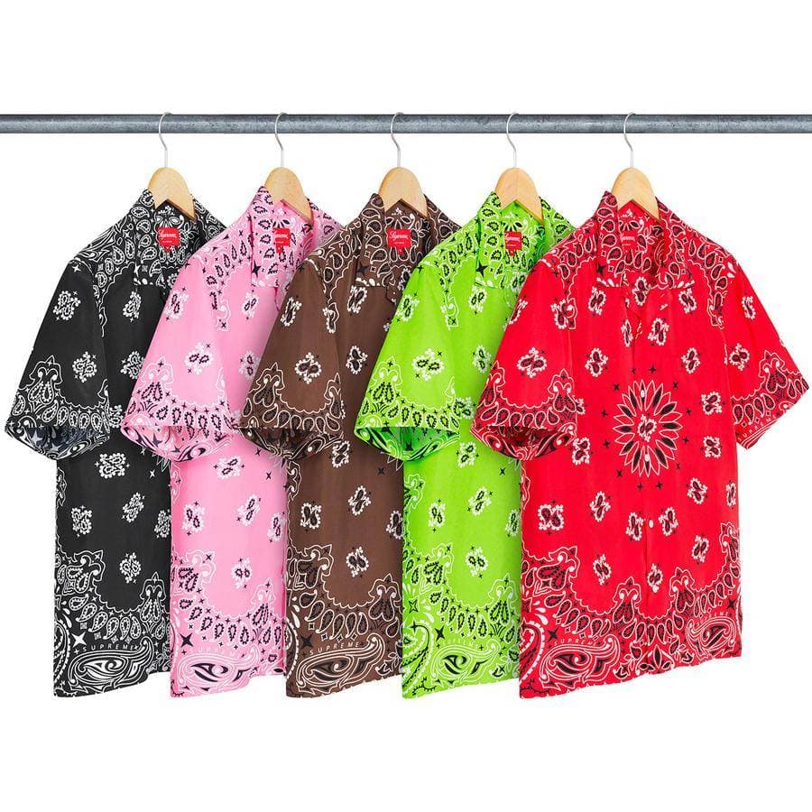 Supreme Bandana Silk S/S Shirt release photo 1