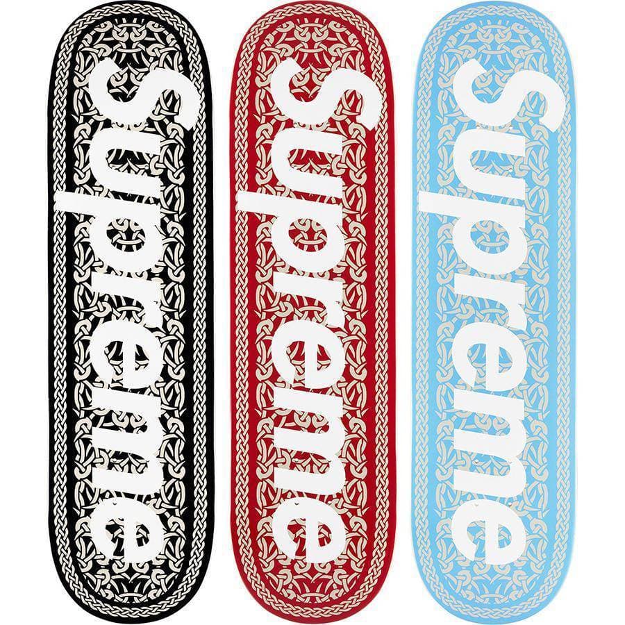 Supreme® Celtic Knot Skateboard release photo 1